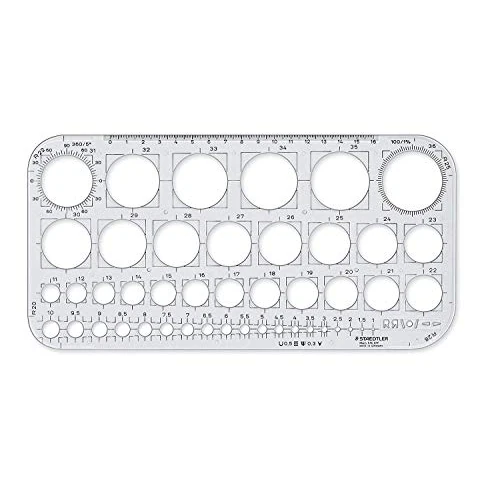 Offerta a tempo: Staedtler Mars - Cerchiometro Disegno Tecnico, Cerchiografo con Righello Geometrico — 31% da 14,41 € a 9,93 €