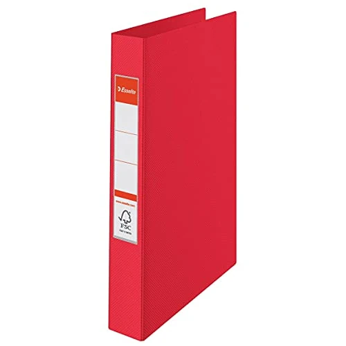 Offerta a tempo: Esselte Raccoglitore a 2 anelli, Formato A4, Dorso 4.2 cm, Cartone rivestito in PP, Rosso VIVIDA, VIVIDA, 14451 - 0.00% da 7.15 € a 7.15 €