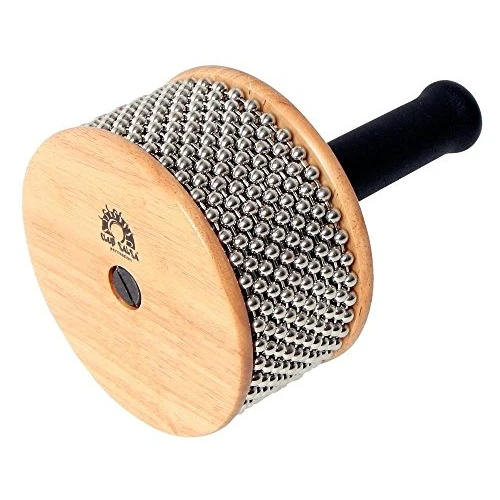 Offerta a tempo: GEWA Cabasa 18 x 12,5 cm – Strumento a percussione con corpo in legno, superficie in metallo e catene di sfere metalliche – Naturale – Impugnatura in gomma - 0.00% da 33.20 € a 33.20 €