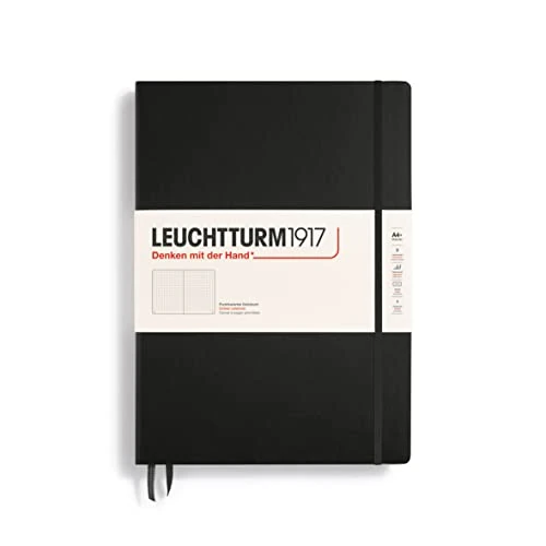 Offre limitée : Leuchtturm1917 327366 Carnet master A4+ Pointillé 233 pages numérotées Noir de 35.95 € à 23.99 € (33% de remise)