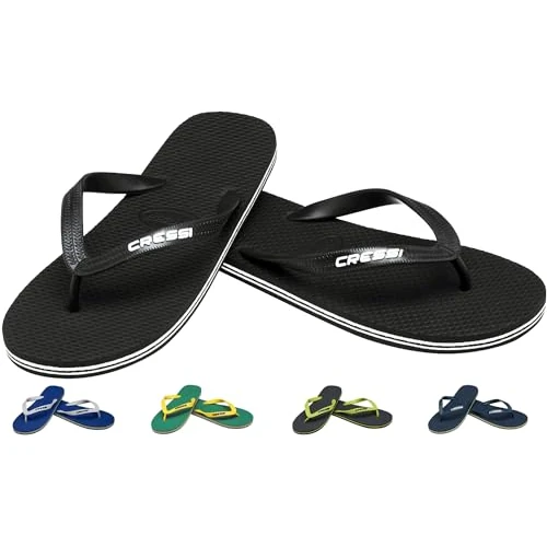 Offerta a tempo: Cressi Beach Flip Flops, Ciabatte Infradito per Spiaggia e Piscina Unisex, Nero, 43/44 - 14% da 13.99 € a 11.99 €