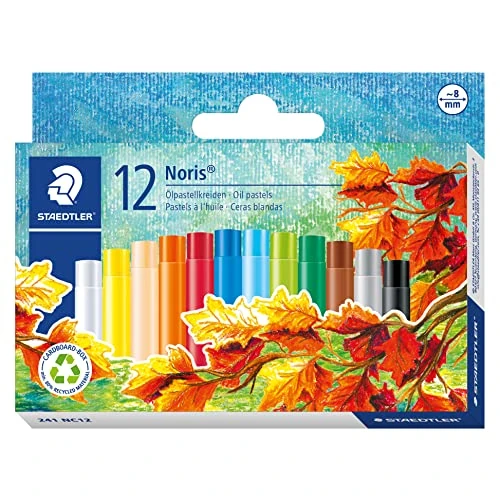 Limited-time offer: STAEDTLER 241 NC12 Noris Oil Pastels 8 mm - Assorted Colours (Pack of 12) from 5.24 GBP to 5.24 GBP (save 0%)