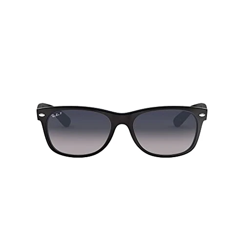 Offerta a tempo: Ray-Ban New Wayfarer, Occhiali da sole, unisex ,Nero verde, 55 mm - 46% da 111.73 € a 60.00 €