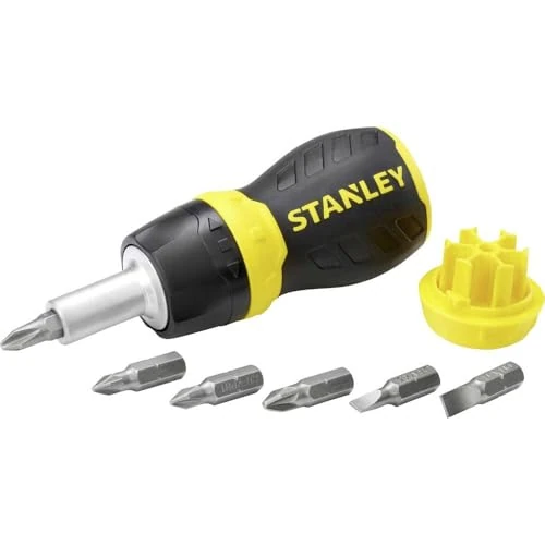 Oferta limitada: STANLEY Destornillador de carraca de puntas múltiples corto, 0-66-358 de 6.36 € a 6.36 € (ahorro 0.00%)