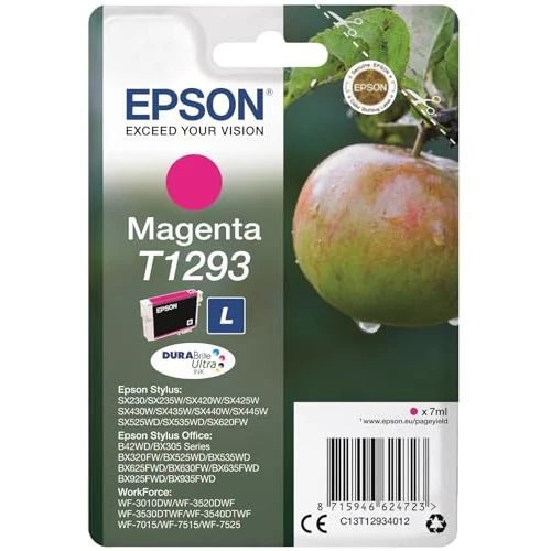 Offerta a tempo: Epson Cartuccia Inchiostro Magenta Tg.L Mela - 9% da 18.99 € a 17.23 €