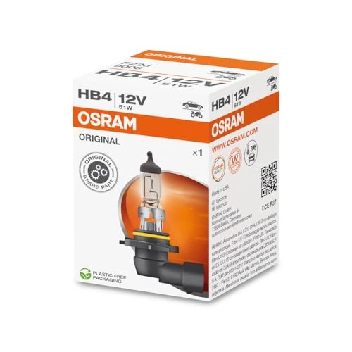 Oferta limitowana: OSRAM ORIGINAL LINE, HB4 Halogenowe źródła światła, 9006, 12,0 V, Składane pudełko (1 lampa) z 19.68 zł na 19.68 zł (oszczędź 0.00%)