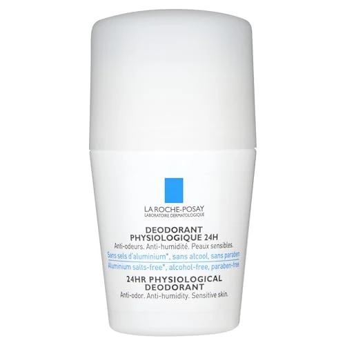 Offerta a tempo: La Roche-Posay Physiologique, Deodorante Roll-On, Per Pelli Sensibili, Unisex, Antiumidità e Anti Odore, Pelle Asciutta e Fresca per 24h, Con Perlite e Pidolato di Zinco, 50 ml - 11% da 12.80 € a 11.42 €