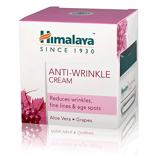 Offerta a tempo: Himalaya Herbals Anti Wrinkle Cream with Aloe Vera and Grapes Helps Reduce Wrinkles, Fine Lines, Dark Spots| Moisturizes Skin, Fades Blemishes Enhances Skin Elasticity -50g - 23% da 7.10 € a 5.44 €