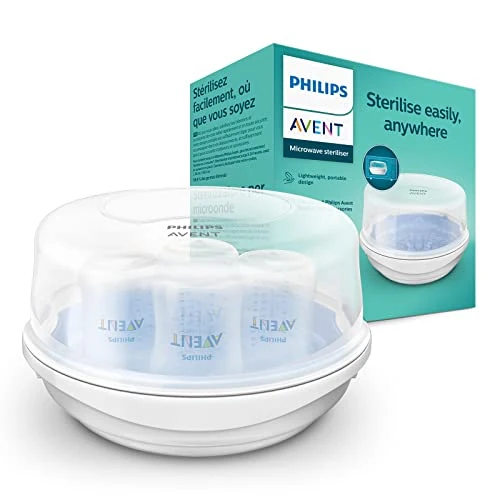 Tijdelijke aanbieding: Philips Avent Stoomsterilisator - Geschikt voor de magnetron - Steriliseert in 2 minuten - Te gebruiken voor borstkolven en fopspenen - SCF281/02 van 37.99 € naar 19.99 € (47% korting)