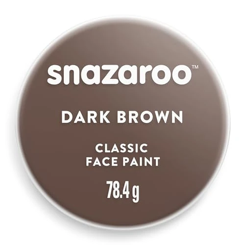 Offre limitée : Snazaroo - Peinture Pour Visage et le Corps, Maquillage Pour Visage et Déguisement, Pour Enfants et Adults,Fard 75 ML, Couleur Brun de 17.50 EUR à 17.50 EUR (remise 0%)