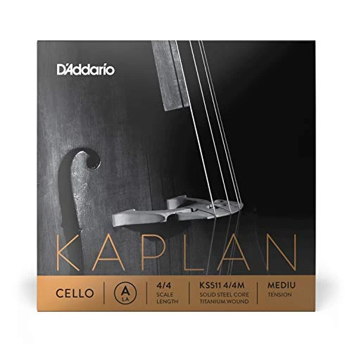 Corda singola LA D'Addario Kaplan per violoncello, scala 4/4, tensione media