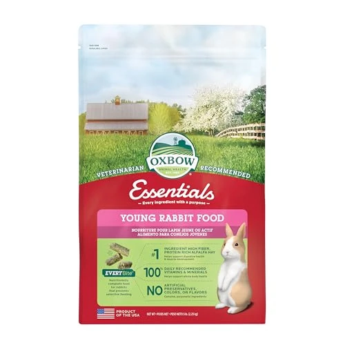 Petlife Oxbow Bunny Basics 15/23 Komplettfutter für junge Kaninchen, 2,25 kg