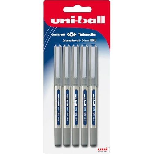 Limited-time offer: Uni-Ball 148197 - Rollerball pen uni-ball Eye UB-157, fijn, 0,4 mm, blauw, 5 stuks from 15.35 £ to 15.35 £ (save 0.00%)