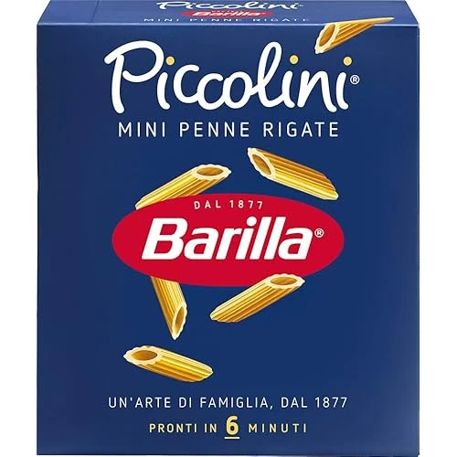 Offerta a tempo: Barilla Pasta Mini Penne Rigate Piccolini, Pasta Corta di Semola di Grano Duro, 500 gr - 39% da 1.61 € a 0.99 €
