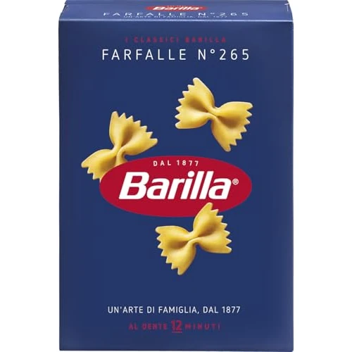 Offerta a tempo: Barilla - Pasta Farfalle - 500Gr. — 53% da 1,30 € a 0,61 €