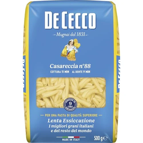 De Cecco Casareccia No.88 Pasta, 500g – Premium Italian Pasta, Bronze Cut, Slow Dried