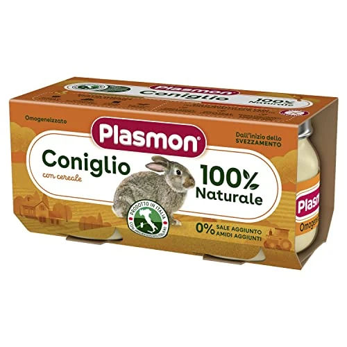 Offerta a tempo: Plasmon Omogeneizzato Coniglio 2x80g - 0.00% da 1.99 € a 1.99 €