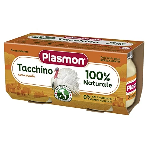 Offerta a tempo: Plasmon Omogeneizzato Carne Tacchino 2x80g — 21% da 2,27 € a 1,79 €