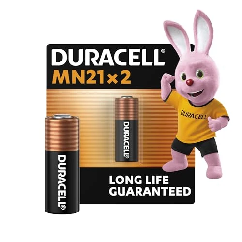 Offerta a tempo: DURACELL MN21 (confezione da 2) Pile alcaline specialistiche da 12 V (A23/23A/V23GA/LRV08/8LR932) Lunga durata garantita – Per l’utilizzo in telecomandi, campanelli wireless, impianti di sicurezza - 76% da 6.99 € a 1.70 €