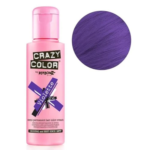 Renbow Crazy Color Semi-Permanent Hair Color Dye Paars 43-100 Ml