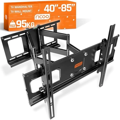RICOO TV Bracket Tilt Swivel approx 40-85 Inch R06 for LED LCD OLED Curved and Flatscreens Wall Mount Universal for VESA 300x200-600x400