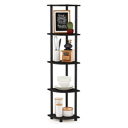 Offerta a tempo: Furinno Libreria ad Angolo Espresso/Black 5 livelli - 0.00% da 30.99 € a 30.99 €