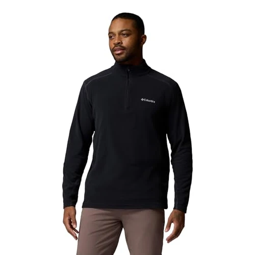 Columbia Men's Klamath Range II Half Zip, Black, Small