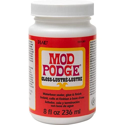 Limited-time offer: Mod Podge Gloss Sealer, Glue & Finish: All-in-One Craft Solution- Quick Dry, Easy Clean, for Wood, Paper, Fabric & More. Non-Toxic - Craft with Confidence, Made in USA, 8 oz., Pack of 1 from $46.50 to $7.99 (save 82.82%)