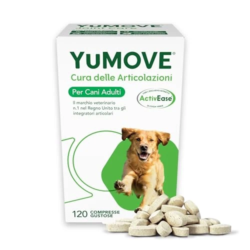 YuMOVE Articulaciones y Condroprotector Perros Adultos 6-8 Años, 120 Comprimidos, Apoya la Movilidad y Refuerza Las Articulaciones con Glucosamina, Condroitina y Ácido Hialurónico