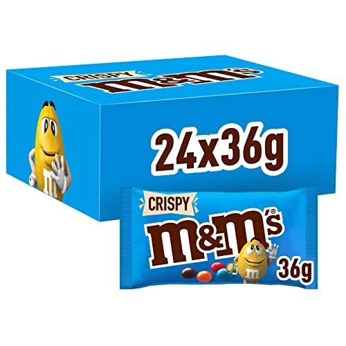 Tijdelijke aanbieding: M&M's Crispy 24 x 36 gram van 21.29 EUR naar 15.90 EUR (korting 25%)