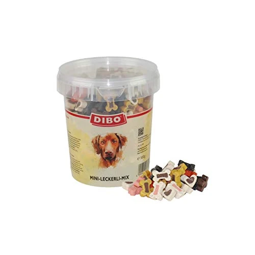 DIBO Mini - Leckerli - Mix 500g - Eimer, Leckerli, Belohnung für Hunde, Hundefutter