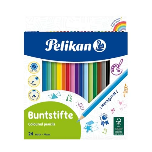 Limited offer: Pelikan 724013 24pc (S) Coloured Pencil – Color Pencil (24 pc (S), Multicolor, 3 mm, 17.5 cm) from 20.10 EUR to 20.10 EUR (save 0%)