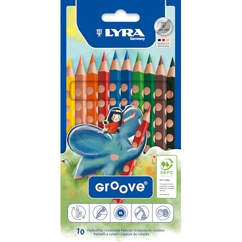 Oferta limitada: LYRA Groove Lápices de colores, caja de cartón, 10 unidades de 14.68 € a 12.30 € (ahorro 16%)