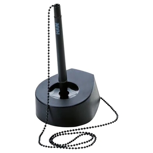 Oferta limitada: HAN 1x Soporte para bolígrafo SALSA, cadena de metal negro, patas de goma de 9.90 € a 9.90 € (ahorro 0.00%)