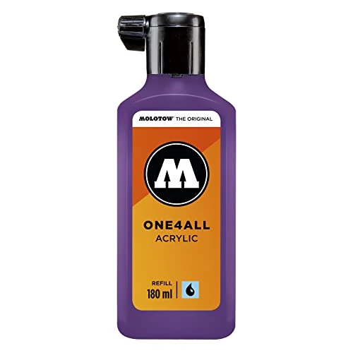 Offerta a tempo: Molotow One4All Refill 180 ml - Ricarica per Pennarelli Indelebili, 180 ml, Viola (Johannisbeere) - 0.00% da 17.45 € a 17.45 €