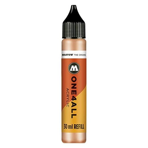 Molotow ONE4ALL Refill Acrylic, Colour 117 Peach Pastel 30 ml, Refill Ink for Permanent Marker