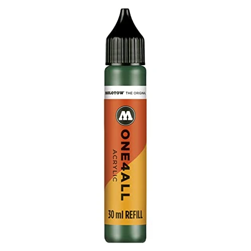 Offerta a tempo: Molotow ONE4ALL Inchiostro di Ricarica per Pennarello Indelebile, Verde (096 Mister Green), 30 ml - 40% da 12.77 € a 7.69 €