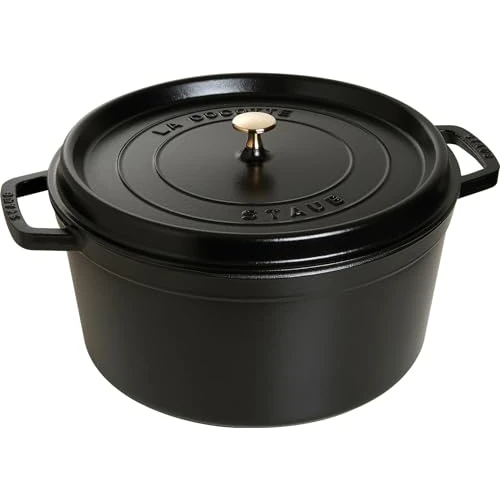 Limitiertes Angebot: STAUB Gusseisen Bräter/Cocotte, Rund 34 cm, 12,6 L, schwarz von 419.00 EUR auf 318.98 EUR (Spare 24%)