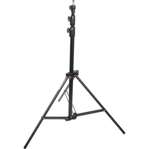 Offerta a tempo: Manfrotto 1005BAC Babylight Stativo con Sistema Pneumatico a 3 Sezioni in Alluminio, Altezza 273 cm, Nero - 0.00% da 118.99 € a 118.99 €