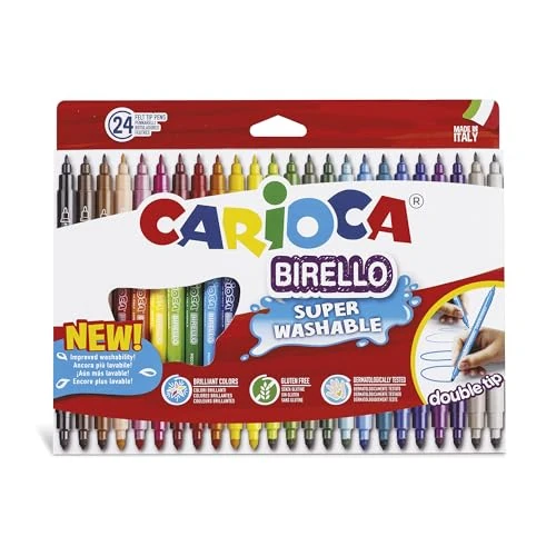 期間限定オファー: Carioca Birello24 スーパーウォッシャブル カラーリングマーカー ダブルペン先付き 通常価格 12.60 JPY セール価格 7.36 JPY (割引 42%)