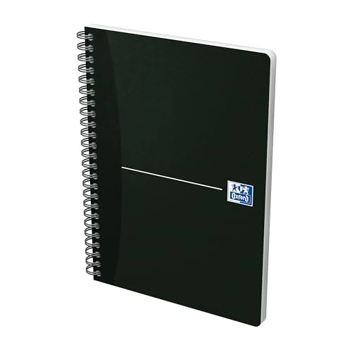 Offerta a tempo: Oxford 100102565 Quaderno Spiralato, Formato A5, 180 Pagine, Carta 90 gr, Rigatura 5 mm, App Scribzee, Nero - 0.00% da 4.55 € a 4.55 €