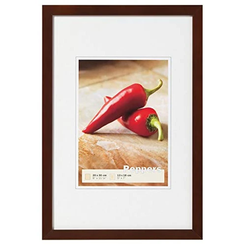 walther design Bilderrahmen nussbaum 30 x 40 cm Peppers Holzrahmen BP040N