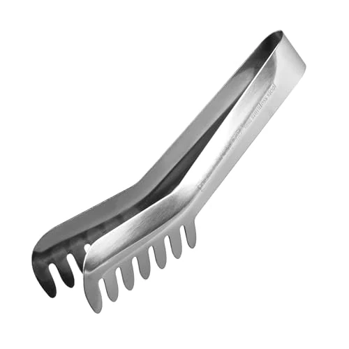 Offerta a tempo: Fackelmann Pinza da cucina, per spaghetti, insalata, cubetti di ghiaccio, materiale in acciaio inossidabile, lavabile in lavastoviglie, dimensioni 19 cm - 38% da 6.39 € a 3.99 €