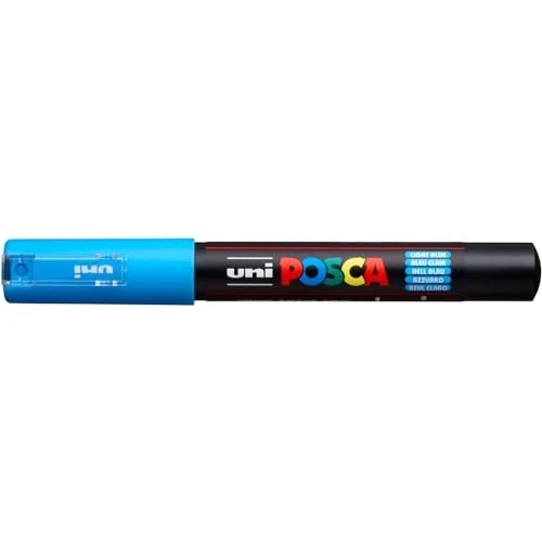 Offerta a tempo: Uni-Ball 186753 - Marcatore POSCA con punta tonda extrafine, azzurro - 47% da 7.11 € a 3.79 €
