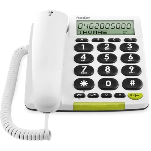 Offerta a tempo: DORO PhoneEasy 312cs Telefono Fisso Casa per Anziani con Tasti Grandi | Display grande, tasti molto grandi, vivavoce e suoneria ad alto volume, telefono fisso per anziani - 0.00% da 59.99 € a 59.99 €