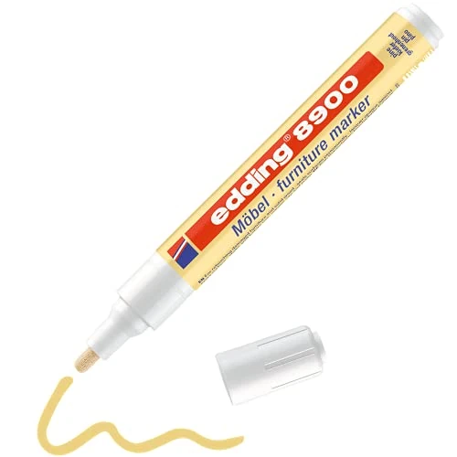 Limited-time offer: edding 8900 furniture marker - pine - round nib 1.5-2 mm - for covering up scratches and damages on veneers, solid wood, wood, tables, desks from 11.46 £ to 9.47 £ (save 17.36%)