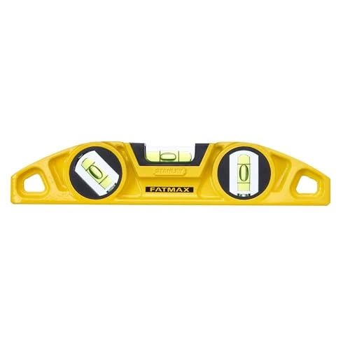 Oferta limitada: STANLEY FATMAX Nivel Torpedo magnético, Longitud 22 cm, cuerpo de aluminio, 3 burbujas, precisión de 0.5 mm/m, base magnética en V para tubos, 0-43-603 de 21.24 € a 16.84 € (ahorro 21%)