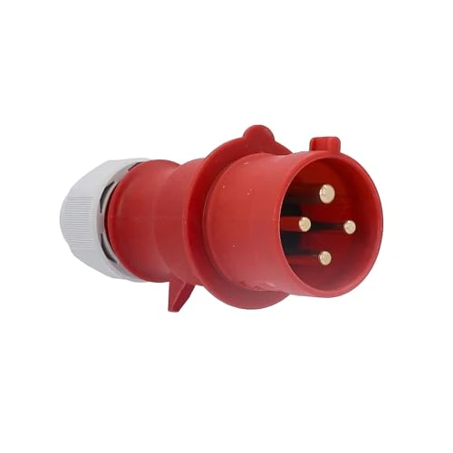 Offerta a tempo: as - Schwabe spina CEE 400V/32A/4 poli - Spina di alimentazione con contatto a vite per il collegamento alla rete - Spina resistente agli urti - Protezione dagli spruzzi IP44 - Rosso/grigio, 60572 - 7% da 14.99 € a 13.99 €