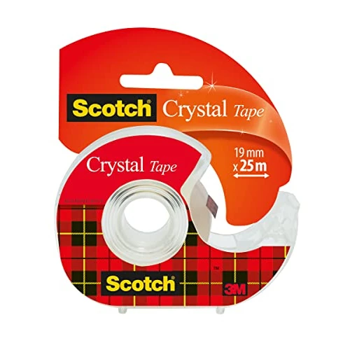 Oferta limitada: Scotch Crystal Cinta supertransparente, 19 mm x 25 m, 1 rollo en dispensador manual/paquete de 5.99 € a 5.99 € (ahorro 0.00%)