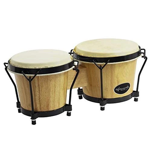 Zeitlich begrenztes Angebot: TIGER BON7-NT 6" & 7" Eichen-Bongos für Anfänger - Natur-Finish Bongos von 45.99 € auf 45.99 € (0.00% Rabatt)